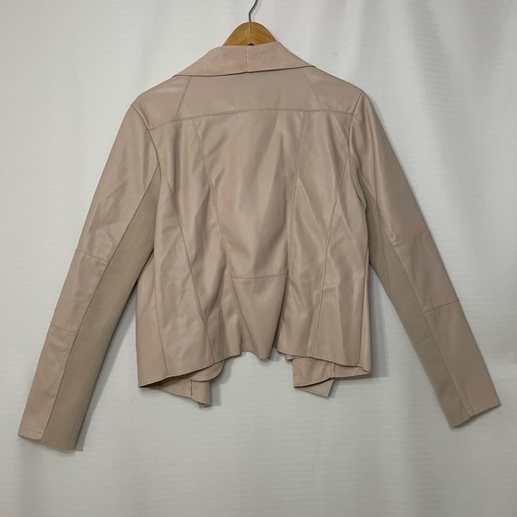 Bagatelle Faux Leather Drape Front Jacket - Women’s Medium - Picture 5 of 9